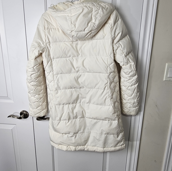 Windriver long puffer jacket winter coat off white size medium - Picture 2 of 5